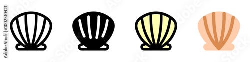 Editable sea shell vector icon. Part of a big icon set family. Perfect for web and app interfaces, presentations, infographics, etc