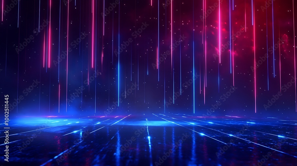 Futuristic neon light backdrop with vibrant colors, ideal for creative projects and digital design. Futuristic neon light backdrop with vibrant colors, ideal for creative projects and digital design.