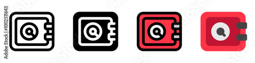 Free Download Editable deposit box, safebox vector icon. Part of a big icon set family. Perfect for web and app interfaces, presentations, infographics, etc - GFXLoad