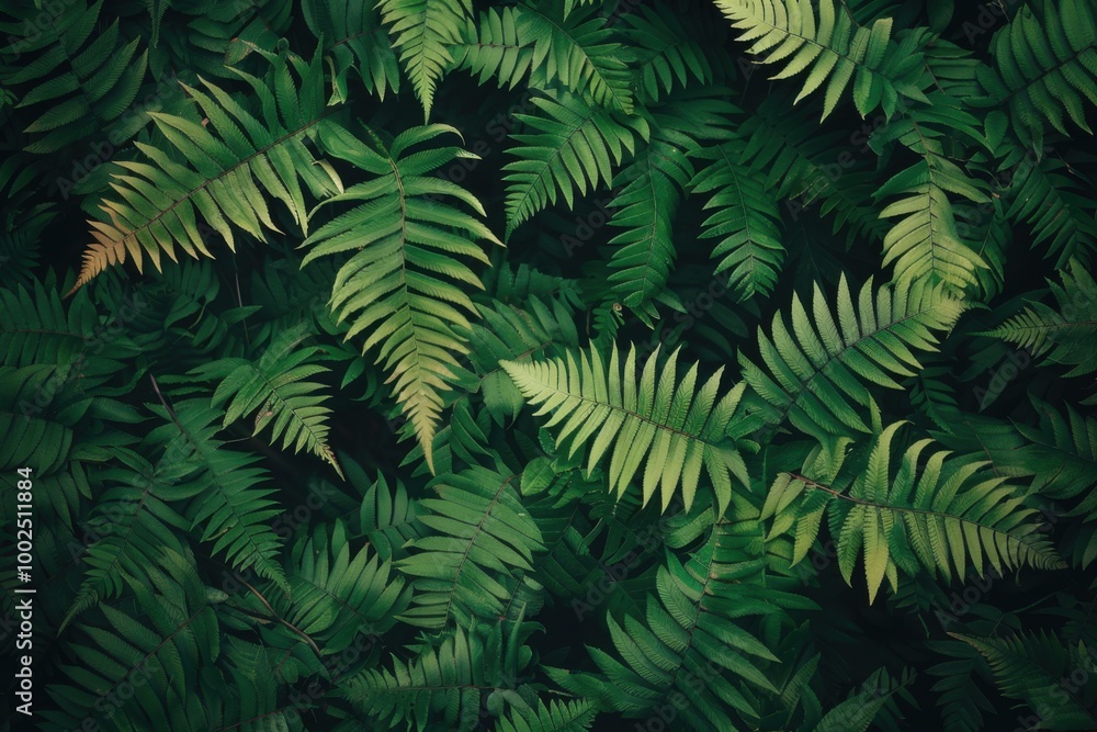 Lush Green Fern Leaves with Vibrant Foliage: Botanical Photography for Nature-Inspired Design Lush Green Fern Leaves with Vibrant Foliage: Botanical Photography for Nature-Inspired Design
