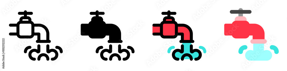 Editable water faucet vector icon. Part of a big icon set family. Perfect for web and app interfaces, presentations, infographics, etc Editable water faucet vector icon. Part of a big icon set family. Perfect for web and app interfaces, presentations, infographics, etc