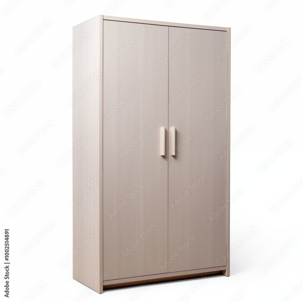 Modern Wooden Wardrobe with Two Doors and Handles Modern Wooden Wardrobe with Two Doors and Handles