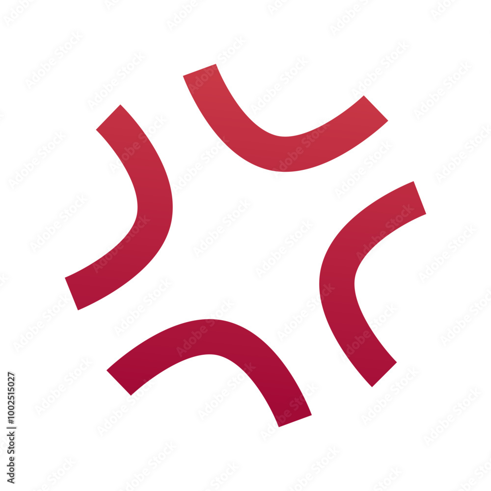Anger symbol emoji icon. Trendy colors, popular element representing frustration or rage, often used in social media. Emoticon, isolated element. Anger symbol emoji icon. Trendy colors, popular element representing frustration or rage, often used in social media. Emoticon, isolated element.
