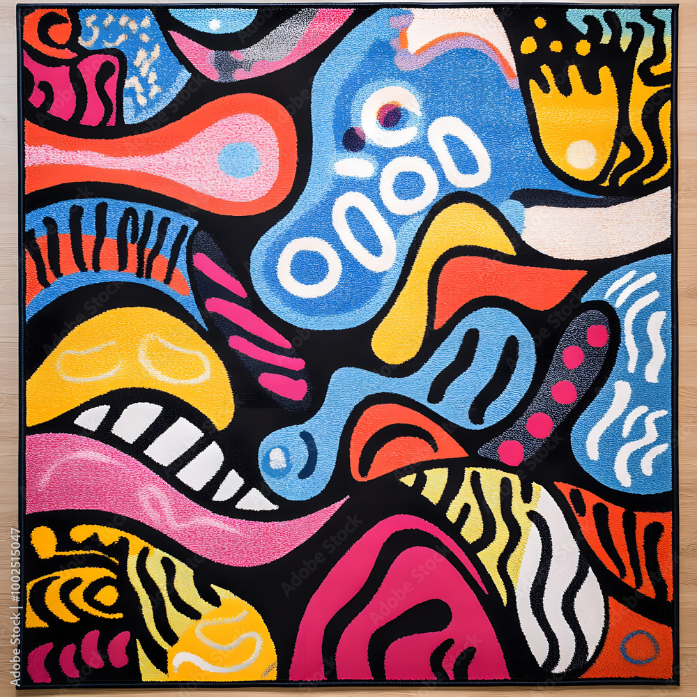 Hand-drawn 2D Doodle Tile and Carpet Patterns with White Borders – Geometric, Floral, and Abstract Designs Hand-drawn 2D Doodle Tile and Carpet Patterns with White Borders – Geometric, Floral, and Abstract Designs