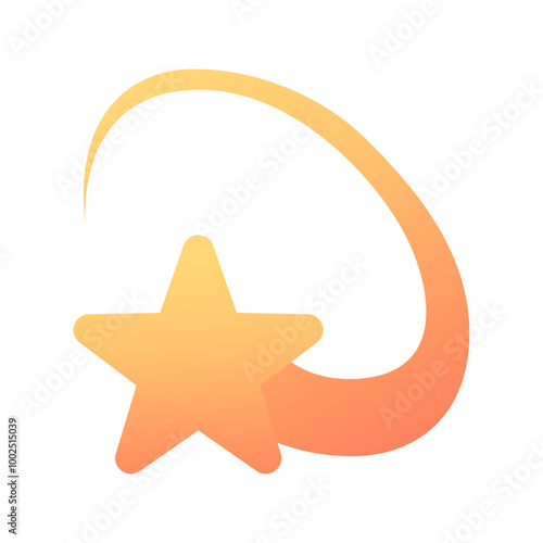Dizzy emoji icon. Trendy colors, popular element representing confusion or dizziness, often used in social media. Emoticon, isolated element.