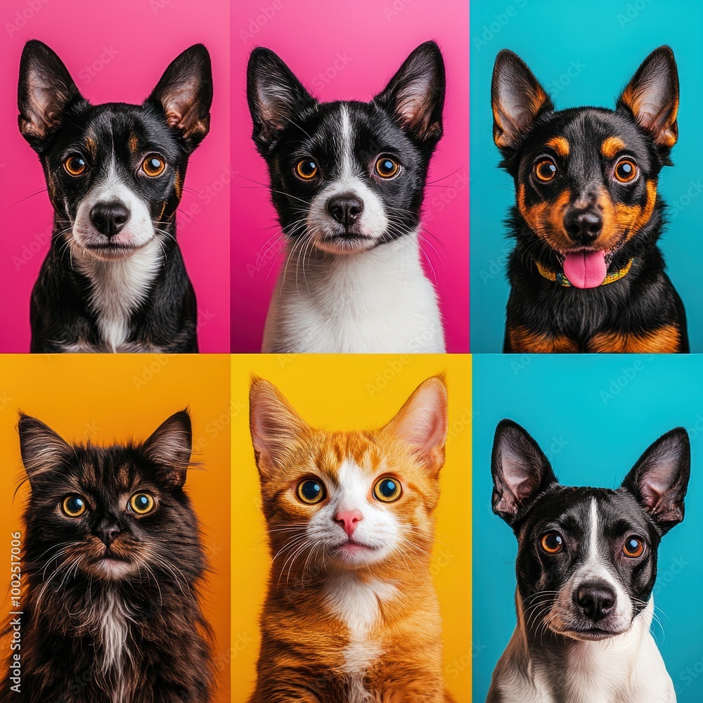 Cute Pets Collage. Cute Pets Collage.