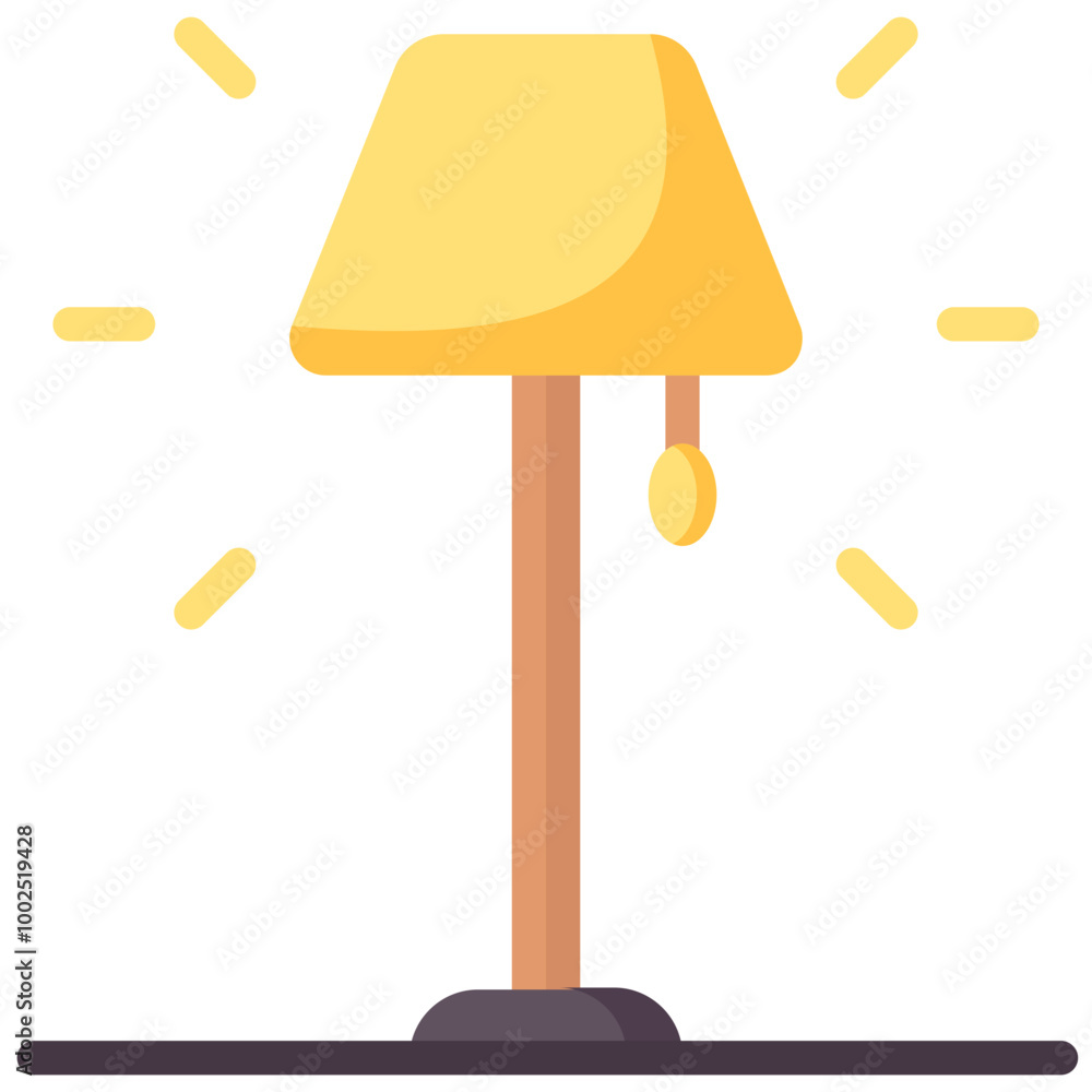 floor lamp flat vector icon floor lamp flat vector icon