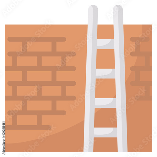 ladder flat vector icon
