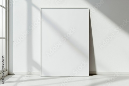 A3 Poster Mockup on White Background created with Generative AI
