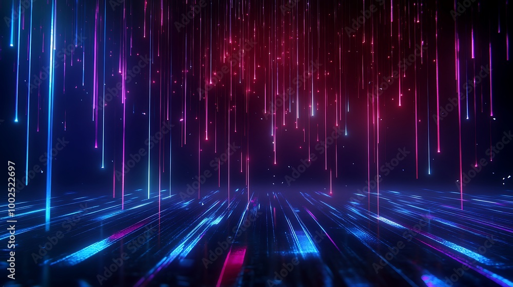 Vibrant light trails in shades of blue and pink, creating a dazzling digital landscape, perfect for tech or futuristic designs. Vibrant light trails in shades of blue and pink, creating a dazzling digital landscape, perfect for tech or futuristic designs.