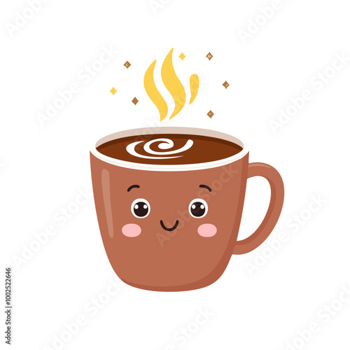 Hot Chocolate Drink Beverage Liquid Water Fresh Animation Kawaii Character
