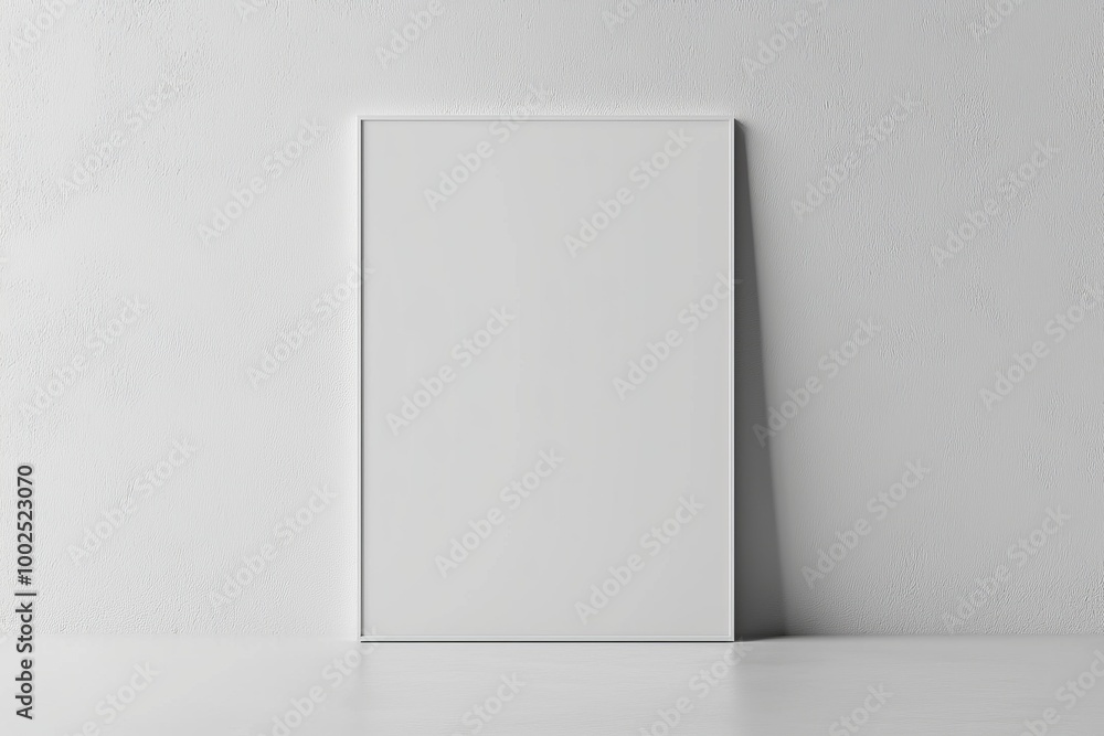 A3 Poster Mockup on White Background created with Generative AI A3 Poster Mockup on White Background created with Generative AI