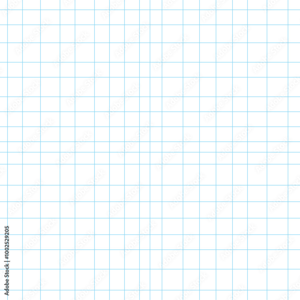 A blank grid paper with light blue lines for drawing or note-taking. A blank grid paper with light blue lines for drawing or note-taking.