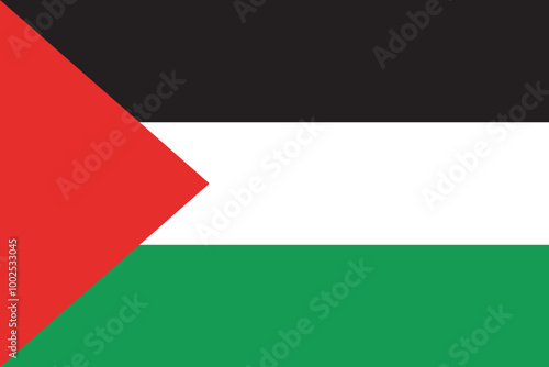 Palestine national flag vector illustration. Perfect for website design, app icons, logos, and UI elements. Palestinian official national flag. Free Download Palestine national flag vector illustration. Perfect for website design, app icons, logos, and UI elements. Palestinian official national flag. - GFXLoad