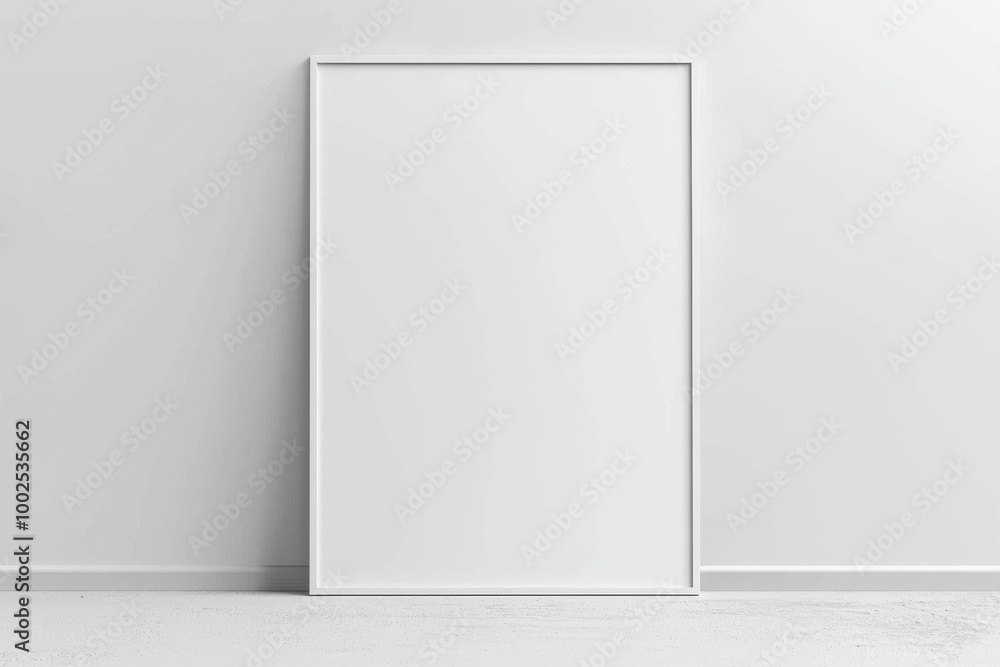 A3 Poster Mockup on White Background created with Generative AI A3 Poster Mockup on White Background created with Generative AI