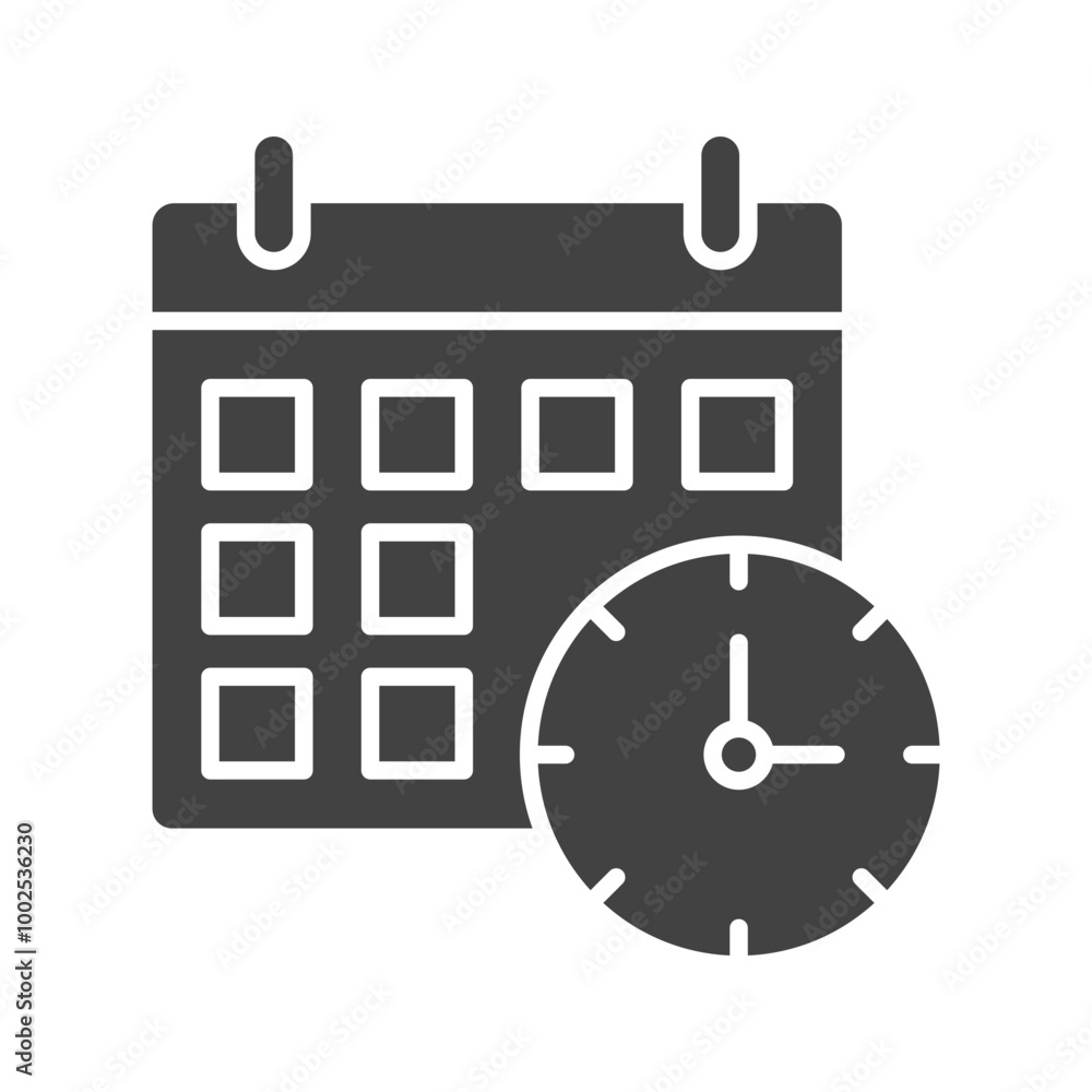 Online Education Glyph illustration Online Education Glyph illustration