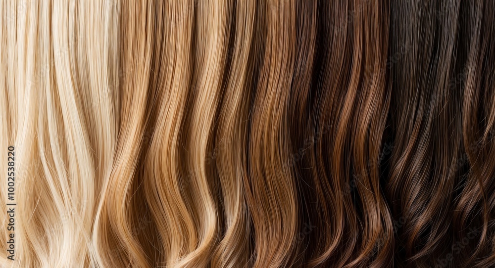 Earthy tones shifting from sandy blonde to rich dark brown in a subtle gradient Earthy tones shifting from sandy blonde to rich dark brown in a subtle gradient