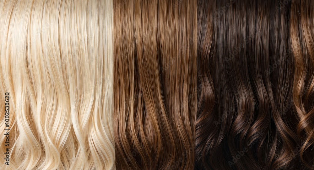 Fototapeta premium Earthy tones shifting from sandy blonde to rich dark brown in a subtle gradient
