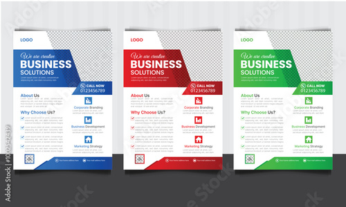 a bundle a4 corporate business flyer template design