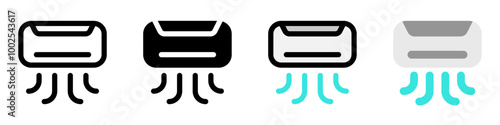 Editable ac, air conditioning vector icon. Property, real estate, construction, mortgage, interiors. Part of a big icon set family. Perfect for web and app interfaces, presentations, infographics, etc