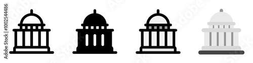 Editable government, capitol, political building vector icon. Part of a big icon set family. Perfect for web and app interfaces, presentations, infographics, etc