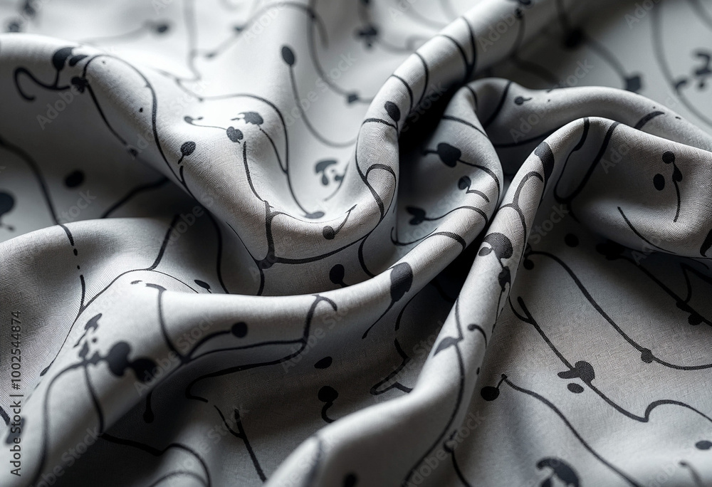 Obraz premium black and white scarf