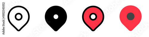 Editable location pin vector icon. Map, location, navigation. Part of a big icon set family. Perfect for web and app interfaces, presentations, infographics, etc