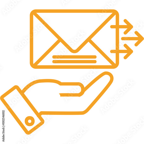 Send Mail Vector Icon Design