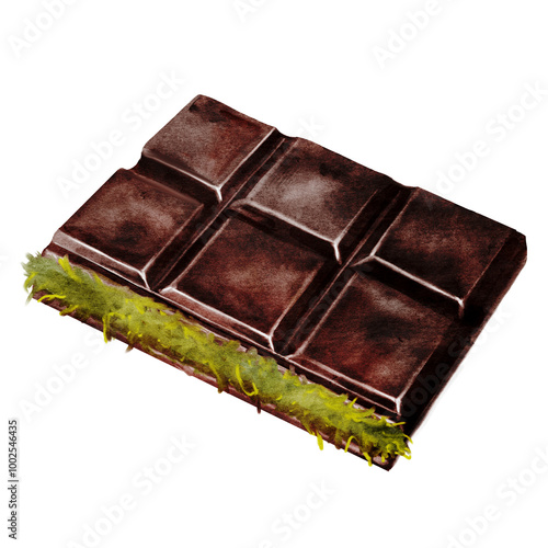Photography Chocolate Dubai watercolor
