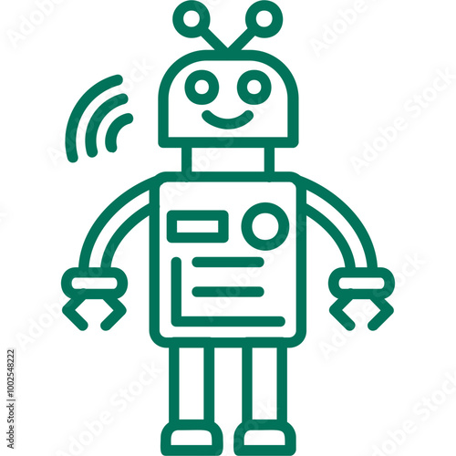 Robot Vector Icon Design
