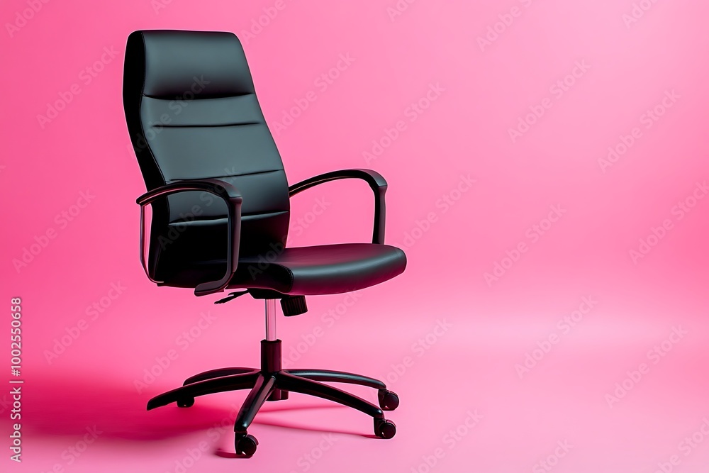 Fototapeta premium Brown leather recliner chair .