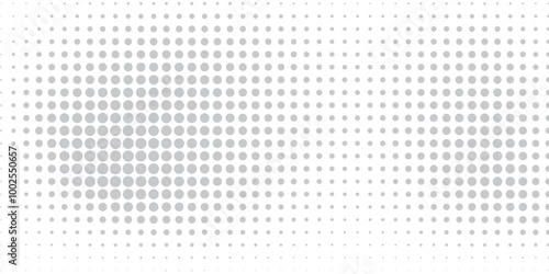 Dotted gradient halftone background. Horizontal seamless dotted pattern in pop art style. Abstract modern stylish texture.