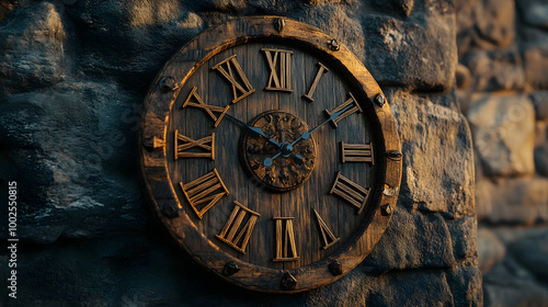 Rustic Wooden Clock