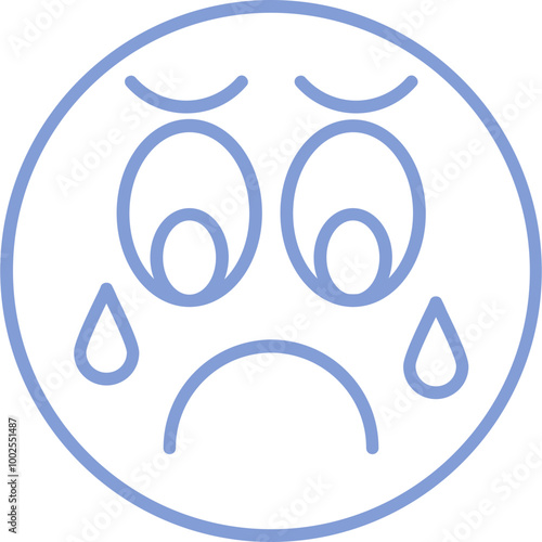 Sad Vector Icon Design