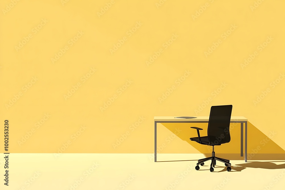 office chair isolated. Executive Stylish workplace. 3D illustration. office chair isolated. Executive Stylish workplace. 3D illustration.
