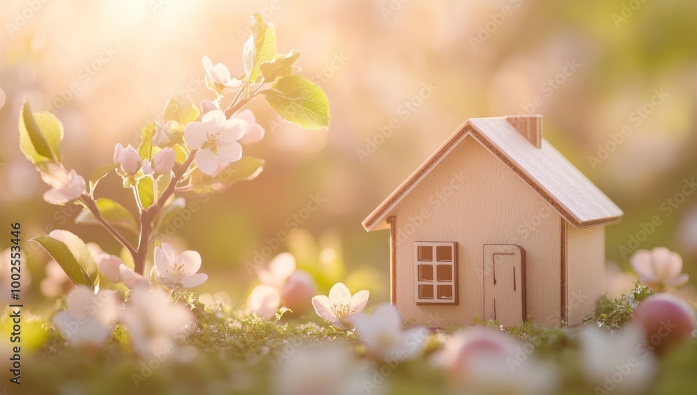 custom made wallpaper toronto digitalDream Home Amidst Blooming Spring