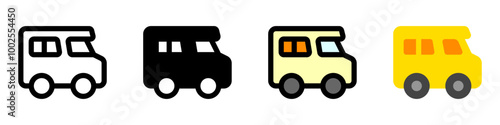 Editable recreational vehicle vector icon. Vehicles, transportation, travel. Part of a big icon set family. Perfect for web and app interfaces, presentations, infographics, etc