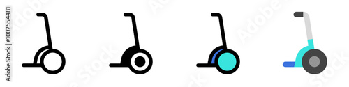 Editable segway scooter vector icon. Vehicles, transportation, travel. Part of a big icon set family. Perfect for web and app interfaces, presentations, infographics, etc