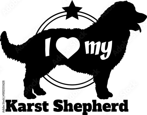  Karst Shepherd. dog silhouette, i love my dog, dog, dog breeds, logo, vector, monogram, silhouette, logo design, animal, illustration, mammal, icon, sign, design, black, wild
