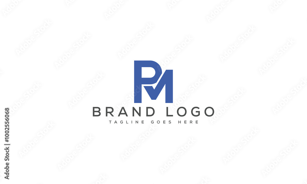 letter PM logo design vector template design for brand. letter PM logo design vector template design for brand.