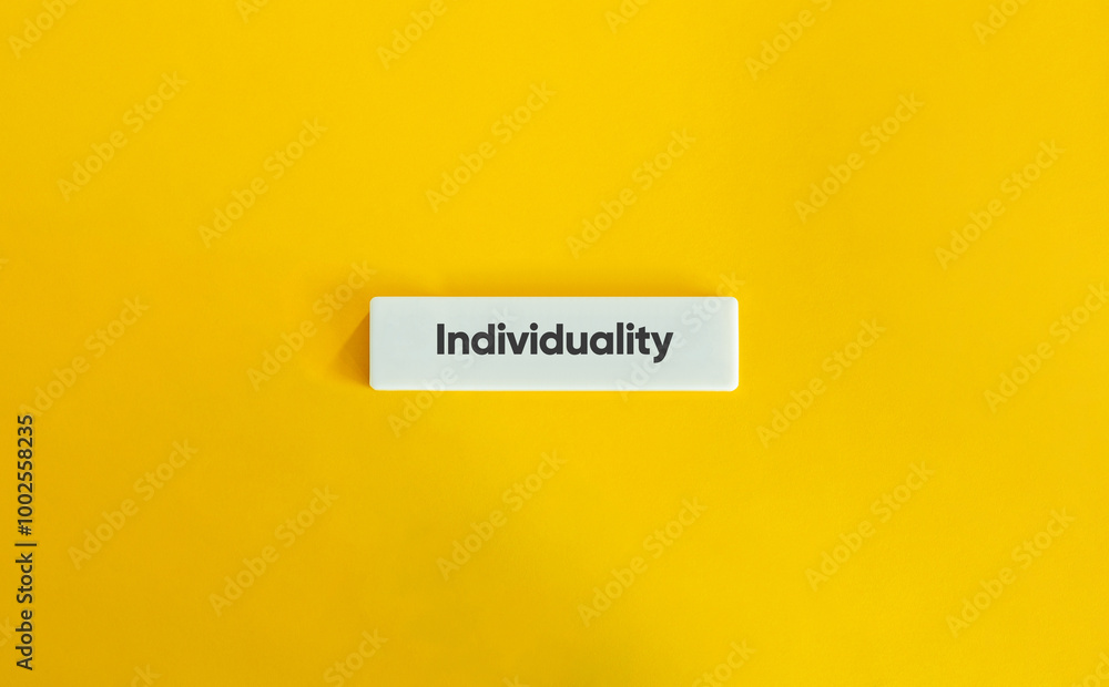 Individuality Banner. Unique Characteristics, Qualities, Personal Identity, and Personality Traits Individuality Banner. Unique Characteristics, Qualities, Personal Identity, and Personality Traits