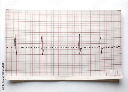 blank paper ecg electrocardiogram background, ekg photo