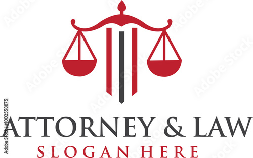 Attorney and law logo design editable vector file