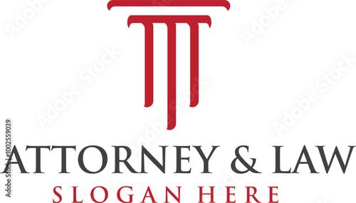 Attorney and law logo design editable vector file