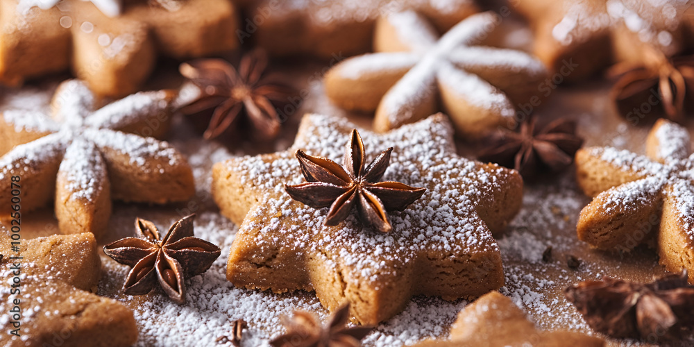 Star-Shaped Christmas Cookies with Anise Star-Shaped Christmas Cookies with Anise