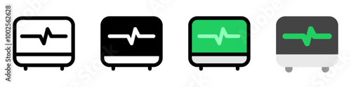 Editable ekg, heartbeat vector icon. Part of a big icon set family. Perfect for web and app interfaces, presentations, infographics, etc