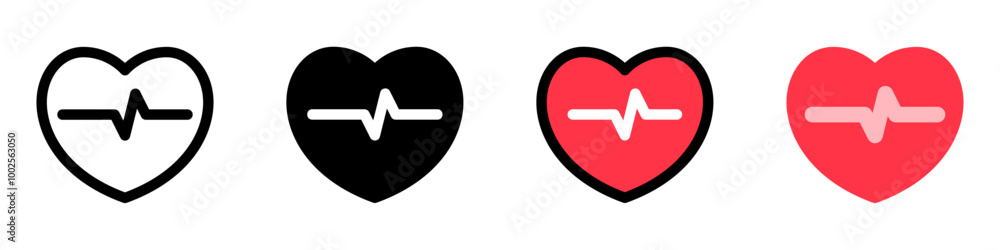 Editable heartbeat vector icon. Part of a big icon set family. Perfect for web and app interfaces, presentations, infographics, etc Editable heartbeat vector icon. Part of a big icon set family. Perfect for web and app interfaces, presentations, infographics, etc