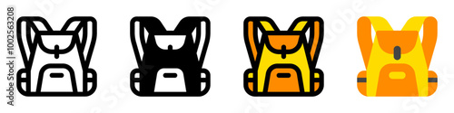 Editable rucksack, backpack vector icon. Part of a big icon set family. Perfect for web and app interfaces, presentations, infographics, etc