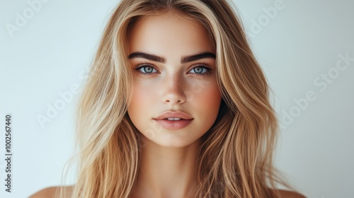 Wallpaper Mural Close-up Portrait of a Woman with Long Blonde Hair Torontodigital.ca