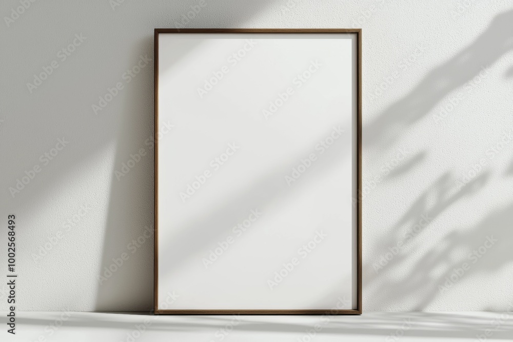 A3 Poster Mockup on White Background created with Generative AI A3 Poster Mockup on White Background created with Generative AI